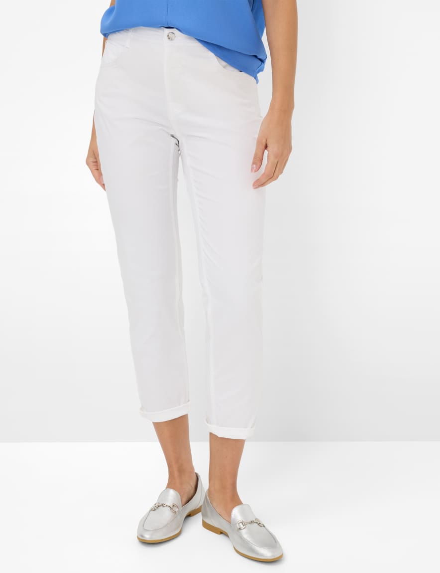 eurex by brax Women's fashion Pants Style CAROLA S White Feminine Fit