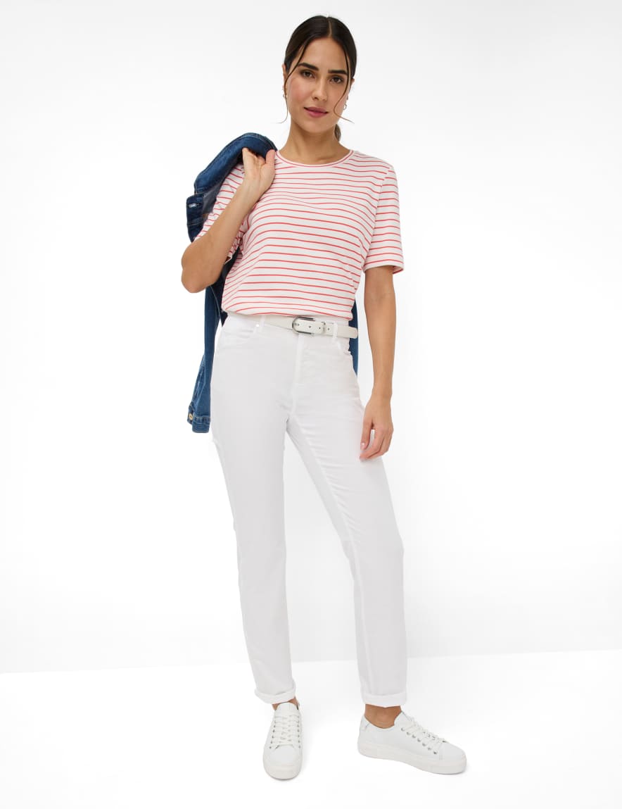 Eurex By Brax Women's Fashion Pants Style CAROLA White Feminine Fit