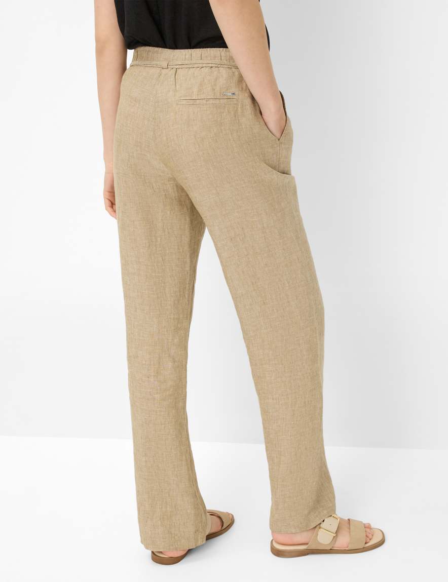 Eurex By Brax Women's Fashion Pants Style FARINA Beige Wide Leg