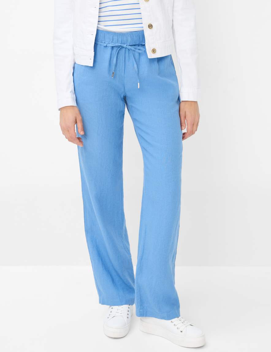 eurex by brax Women's fashion Pants Style FARINA Blue Wide Leg
