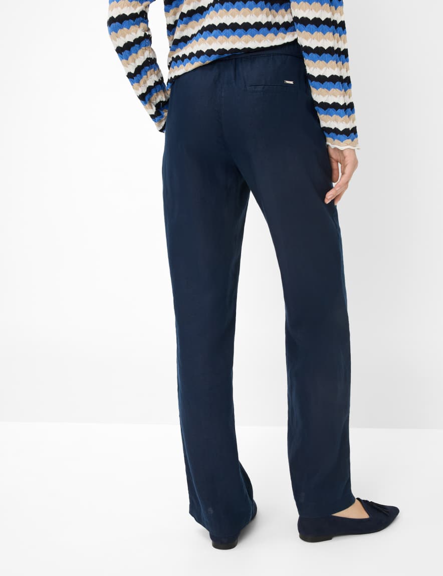 Eurex By Brax Women's Fashion Pants Style FARINA Dark Blue Wide Leg