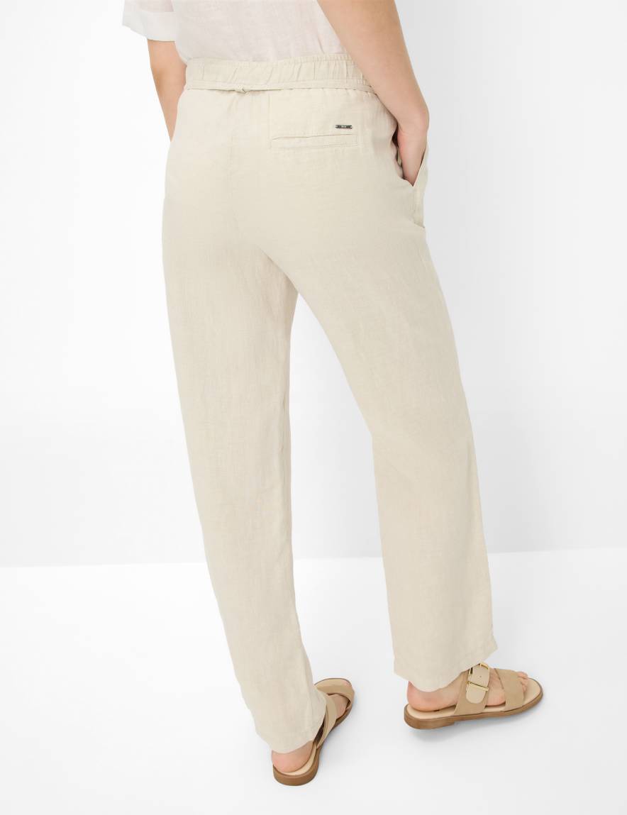 Eurex By Brax Women's Fashion Pants Style FARINA Light Beige Wide Leg