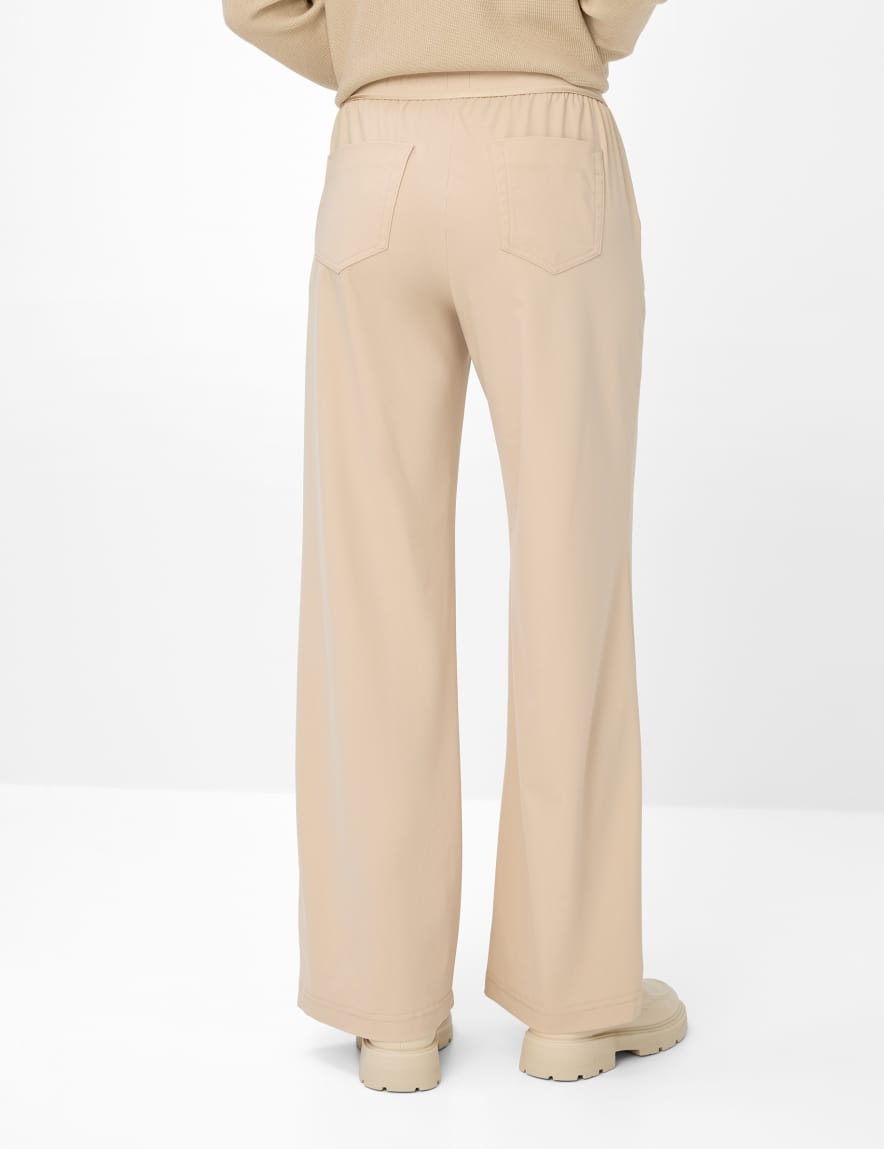 Eurex By Brax Women's Fashion Pants Style MAINE Beige Wide Leg