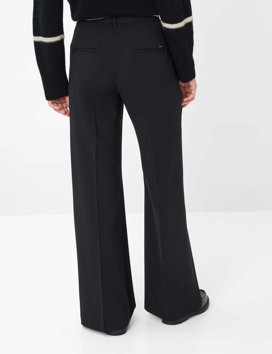 Eurex By Brax Women's Fashion Pants Style MAINE Black Wide Leg