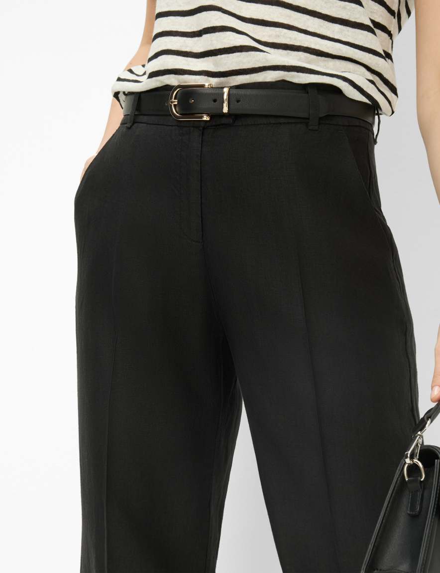 Eurex By Brax Women's Fashion Pants Style MAINE Black Wide Leg