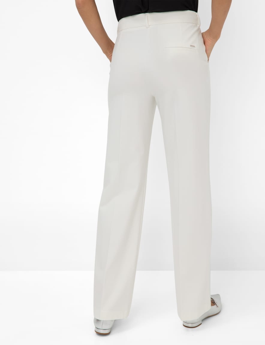 Eurex By Brax Women's Fashion Pants Style MAINE Cream White Wide Leg