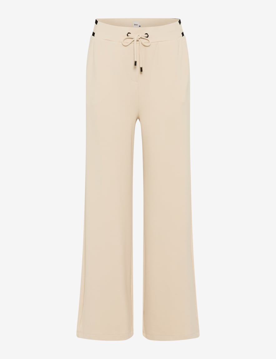 eurex by brax Women's fashion Pants Style MAINE Cream White Wide Leg