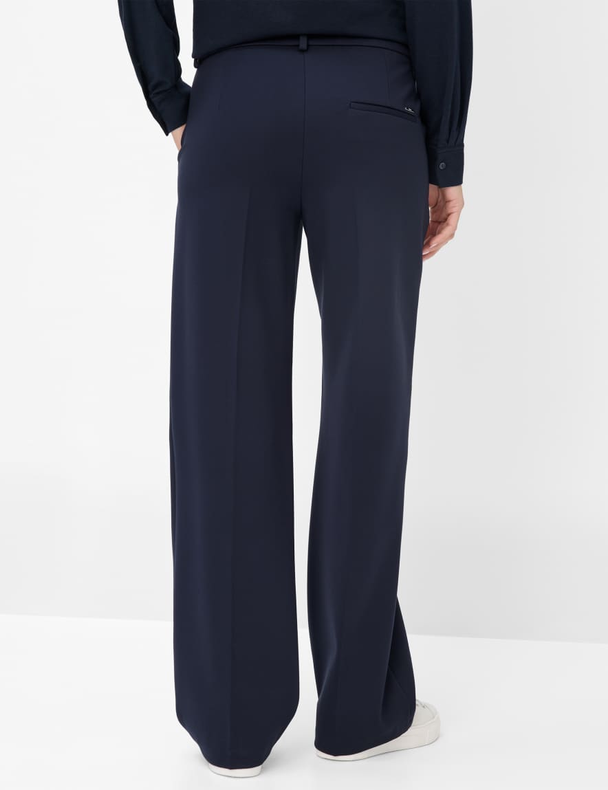 Eurex By Brax Women's Fashion Pants Style MAINE Dark Blue Wide Leg