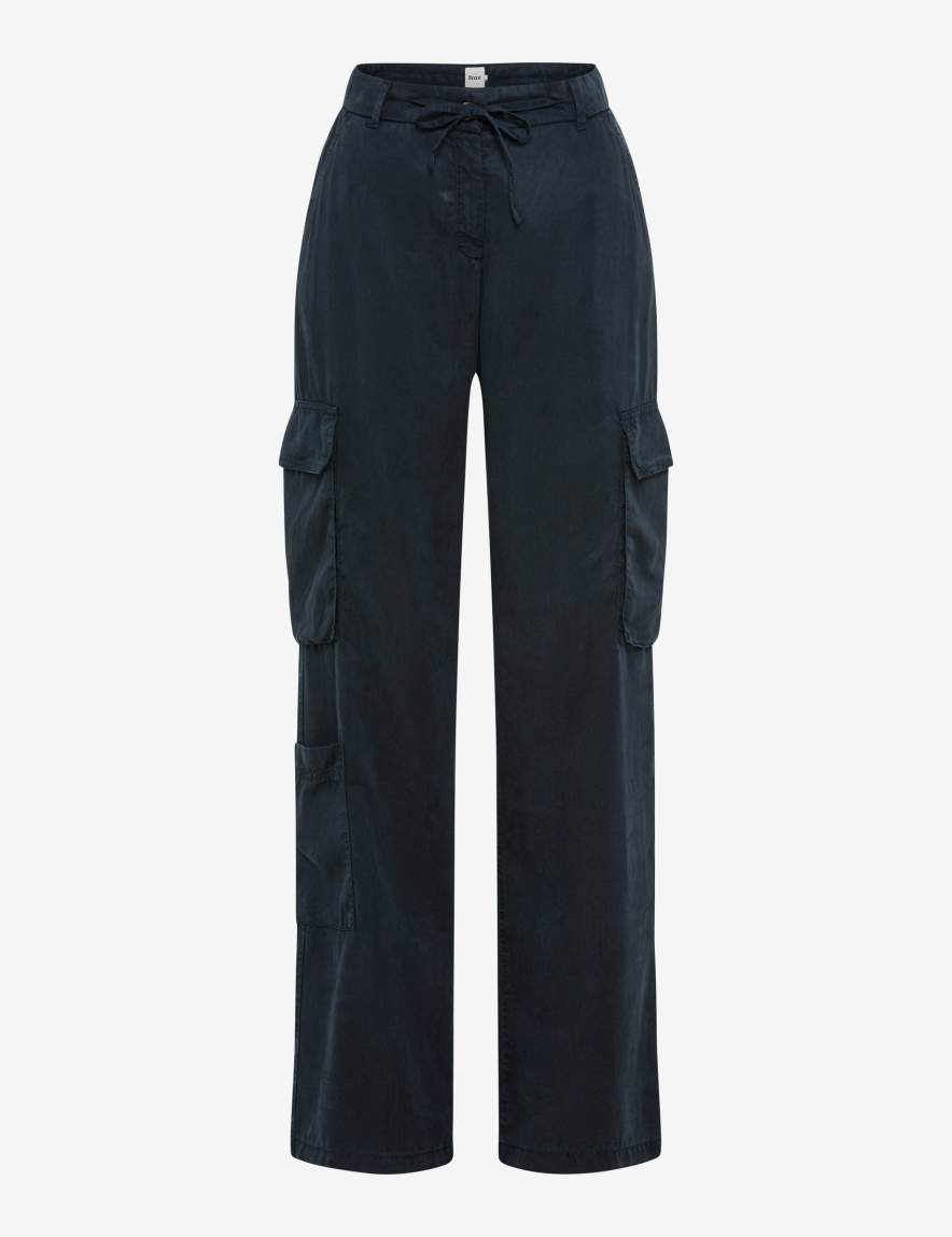 eurex by brax Women's fashion Pants Style MAINE Dark Blue Wide Leg
