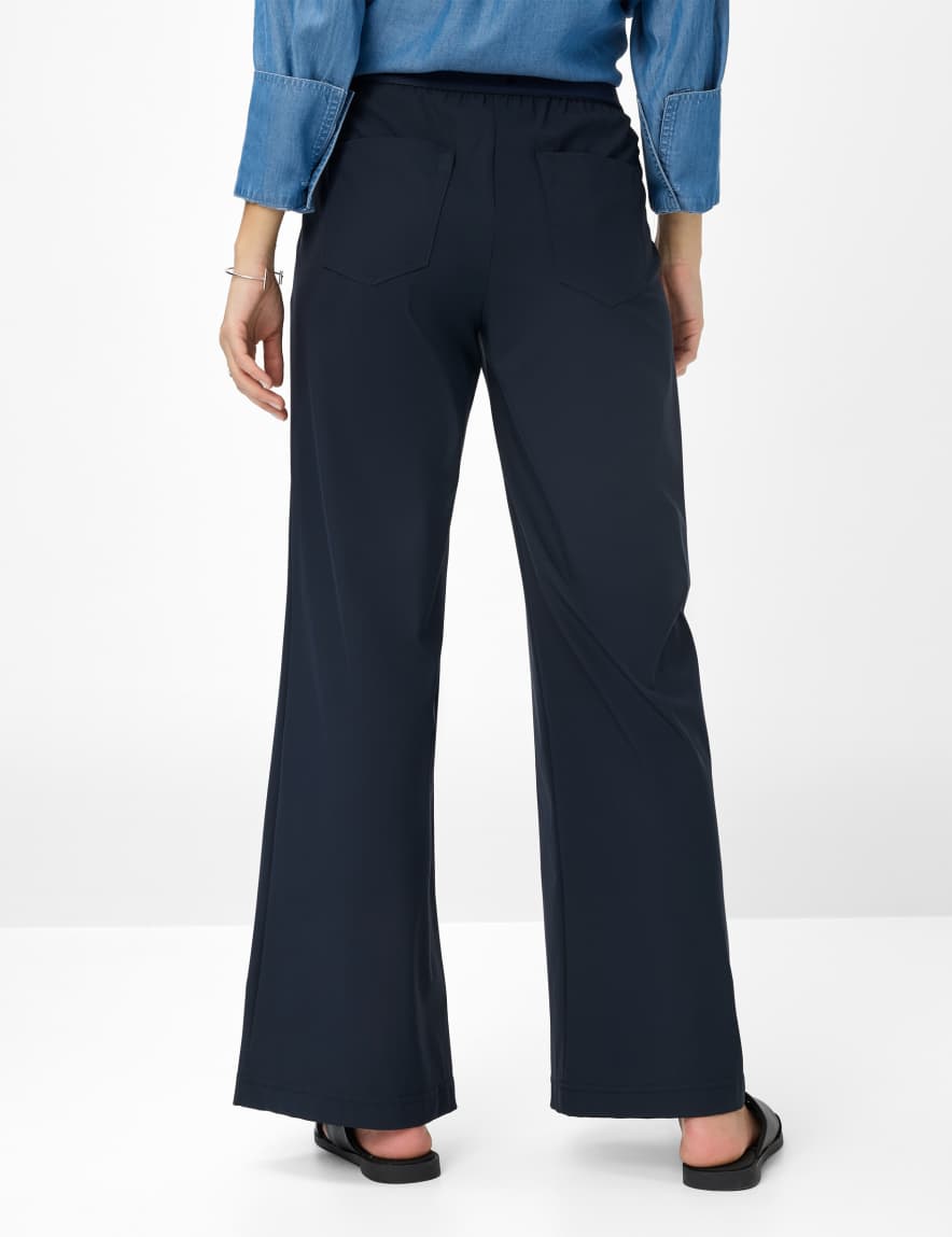 Eurex By Brax Women's Fashion Pants Style MAINE Dark Blue Wide Leg