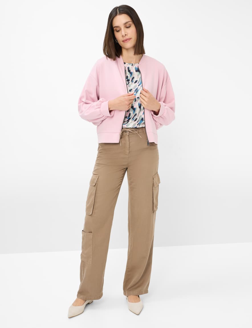 Eurex By Brax Women's Fashion Pants Style MAINE Light Brown Wide Leg