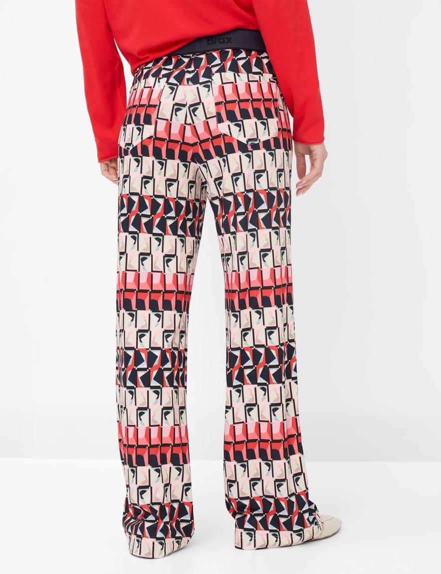 Eurex By Brax Women's Fashion Pants Style MAINE Multicolored Wide Leg