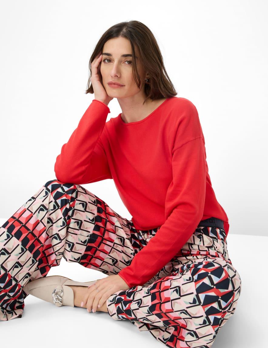 Eurex By Brax Women's Fashion Pants Style MAINE Multicolored Wide Leg