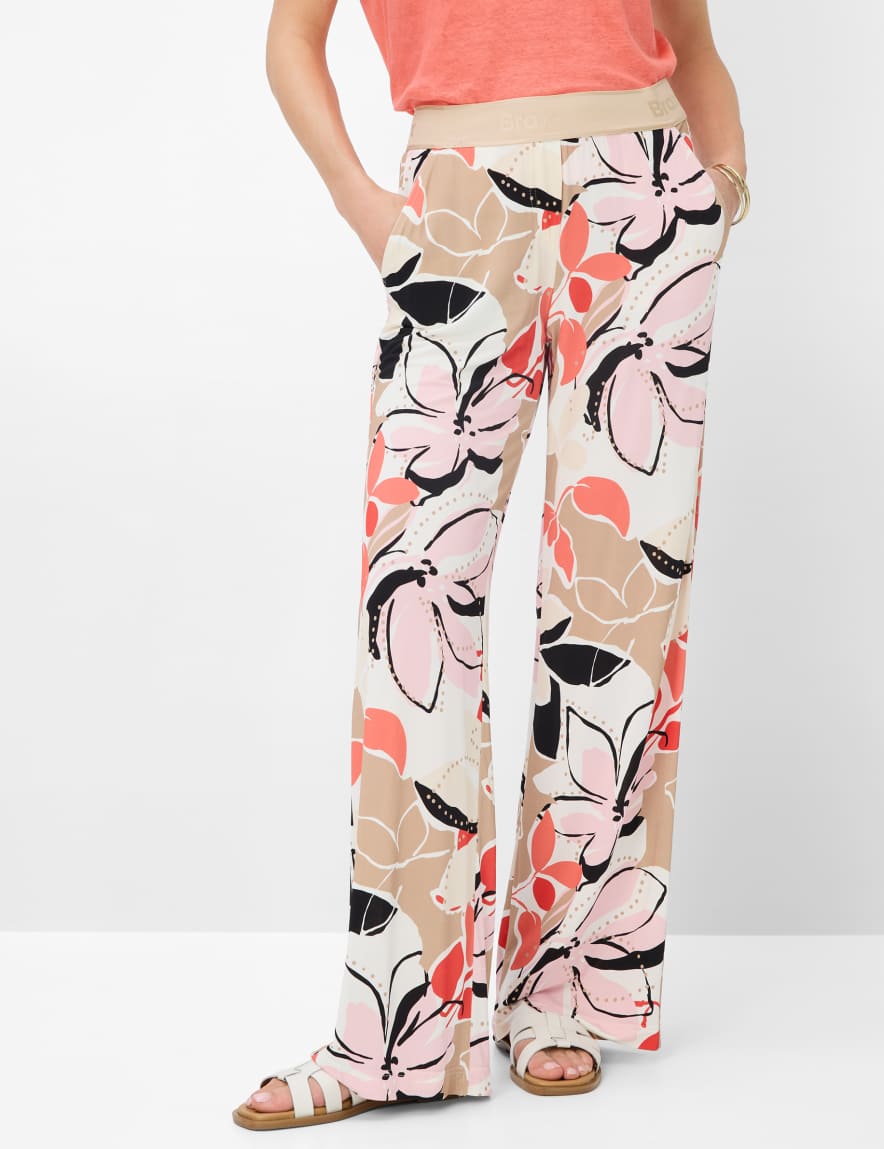 eurex by brax Women's fashion Pants Style MAINE Multicolored Wide Leg