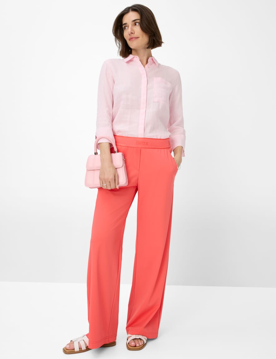 Eurex By Brax Women's Fashion Pants Style MAINE Red Wide Leg