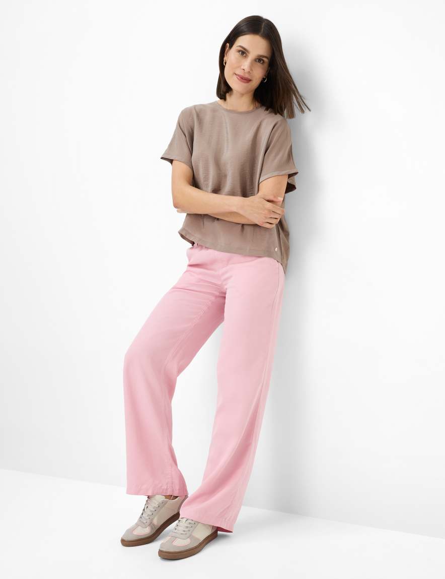 Eurex By Brax Women's Fashion Pants Style MAINE Rose Wide Leg