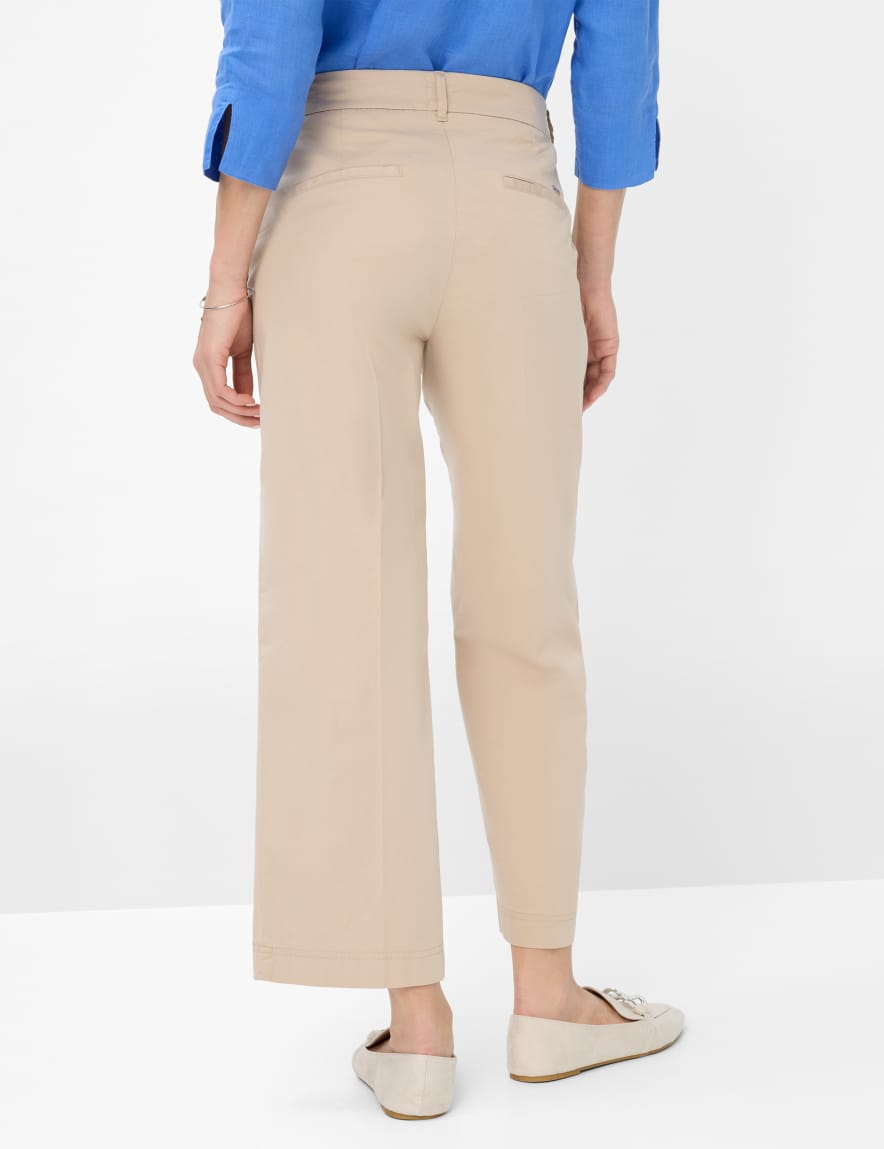 Eurex By Brax Women's Fashion Pants Style MAINE S Beige Wide Leg