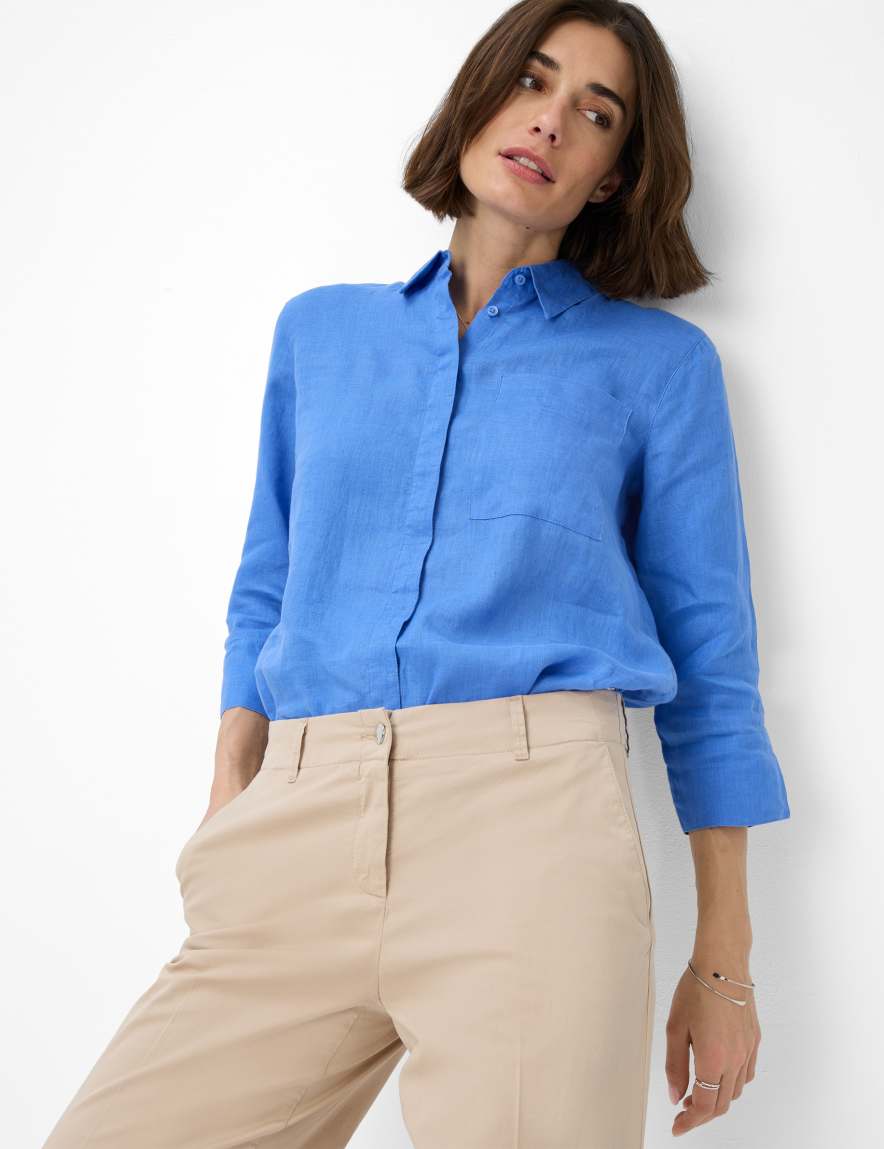 Eurex By Brax Women's Fashion Pants Style MAINE S Beige Wide Leg