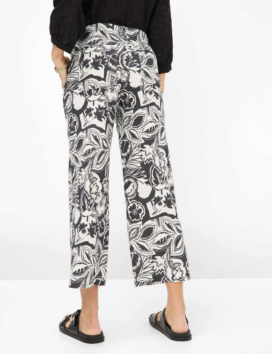 Eurex By Brax Women's Fashion Pants Style MAINE S Black Wide Leg