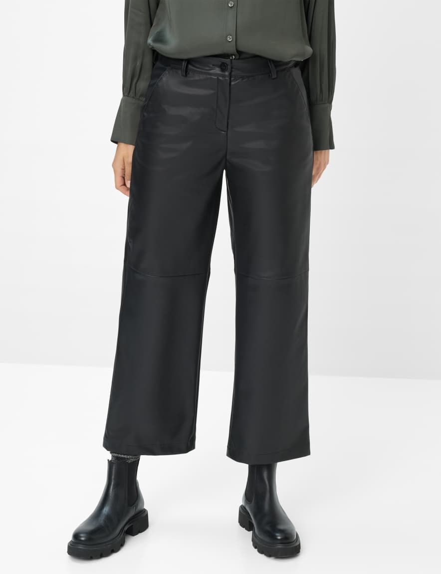 eurex by brax Women's fashion Pants Style MAINE S Black Wide Leg