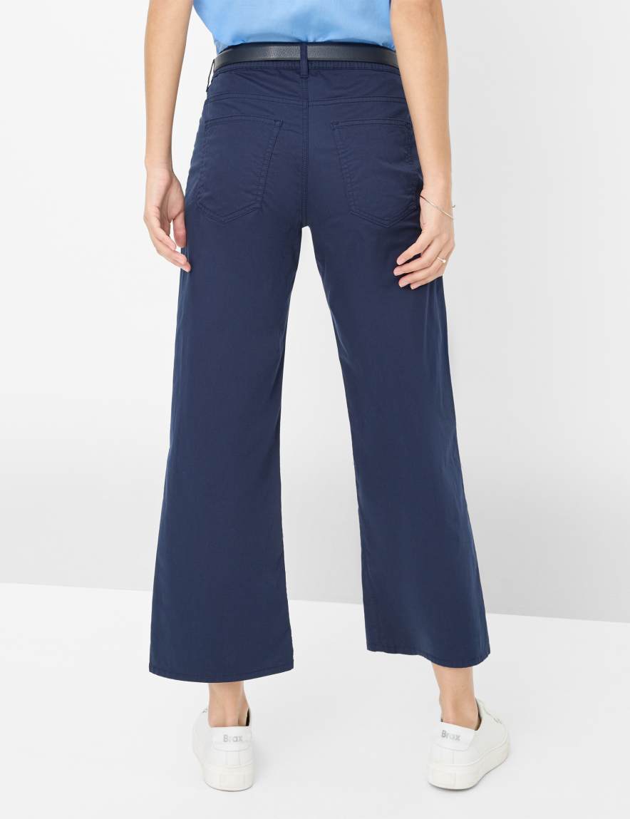 Eurex By Brax Women's Fashion Pants Style MAINE S Dark Blue Wide Leg