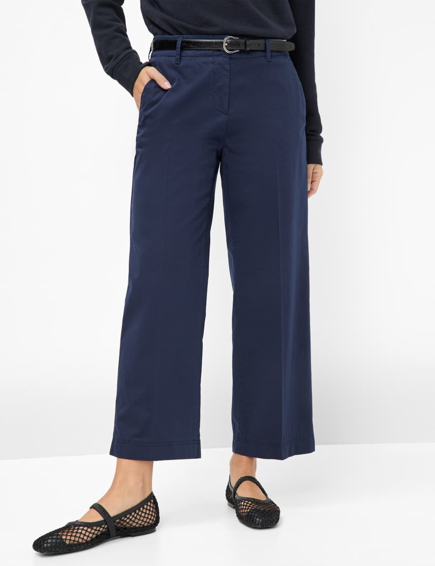 eurex by brax Women's fashion Pants Style MAINE S Dark Blue Wide Leg