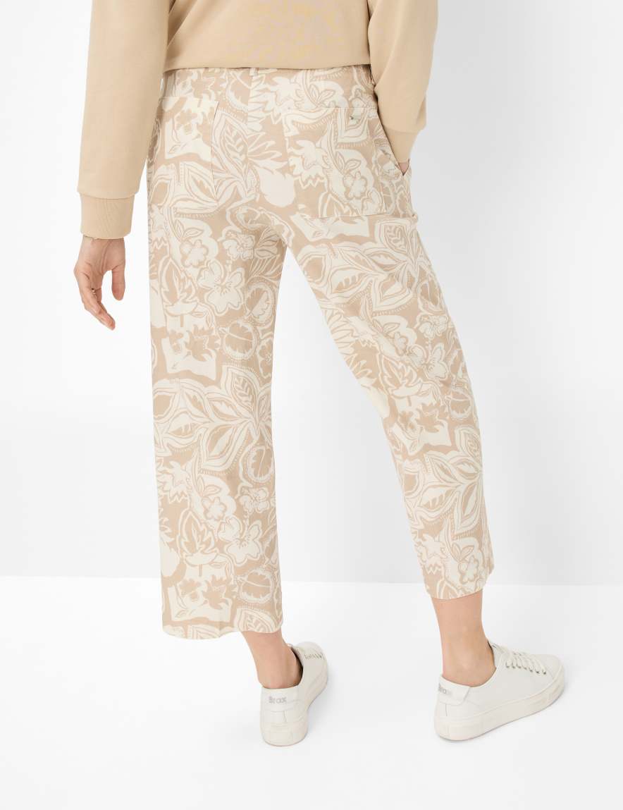 Eurex By Brax Women's Fashion Pants Style MAINE S Light Beige Wide Leg