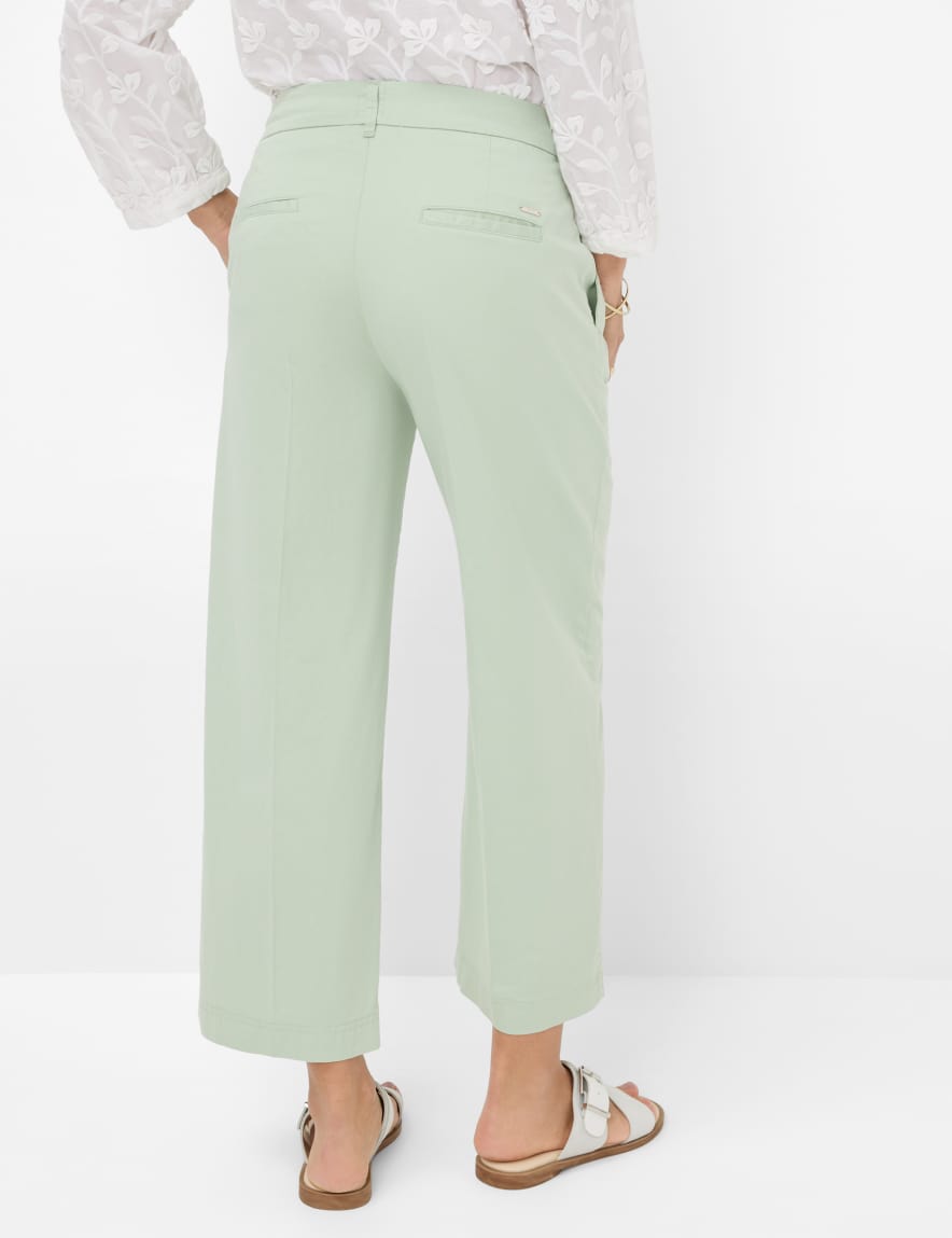 Eurex By Brax Women's Fashion Pants Style MAINE S Light Green Wide Leg