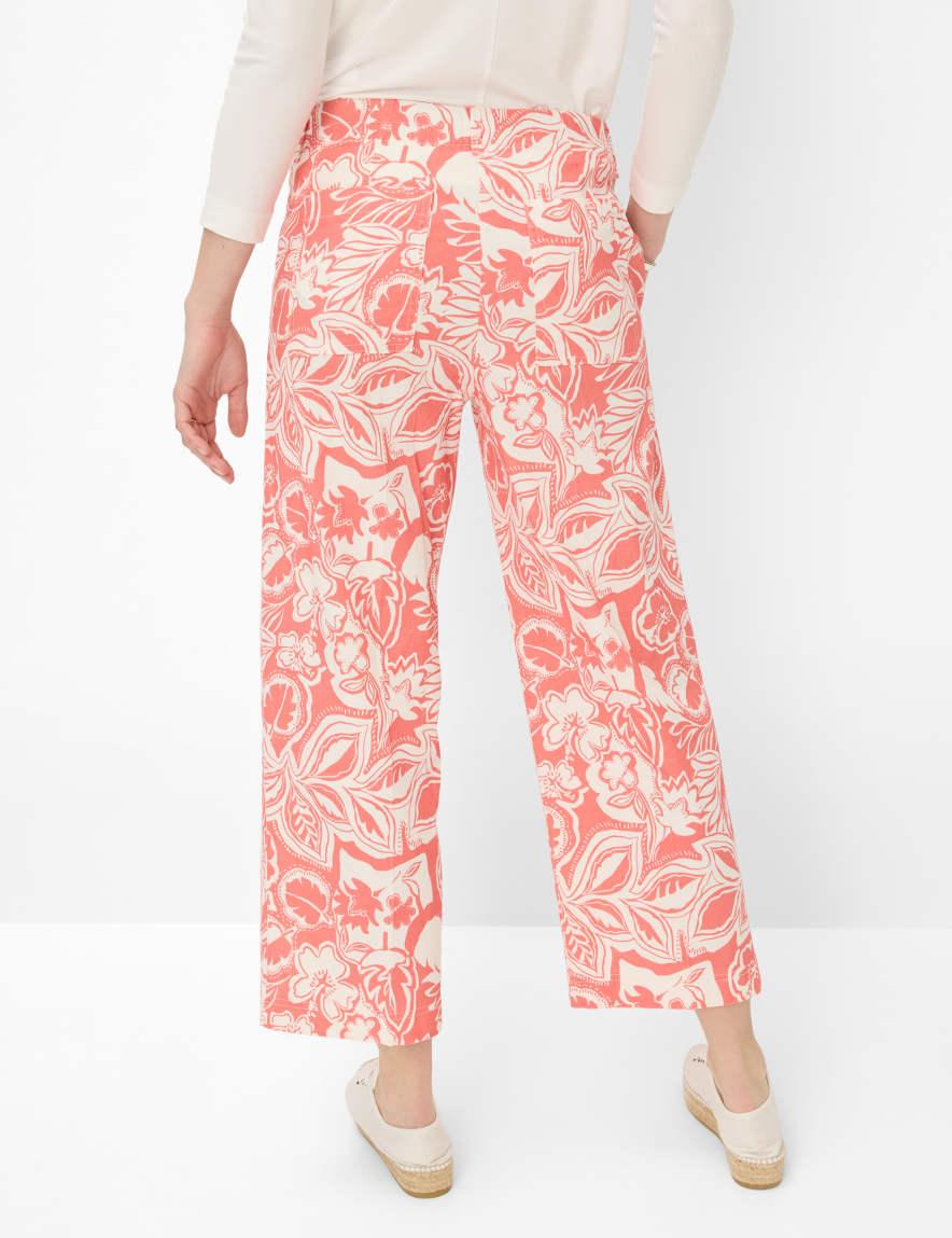 Eurex By Brax Women's Fashion Pants Style MAINE S Light Red Wide Leg