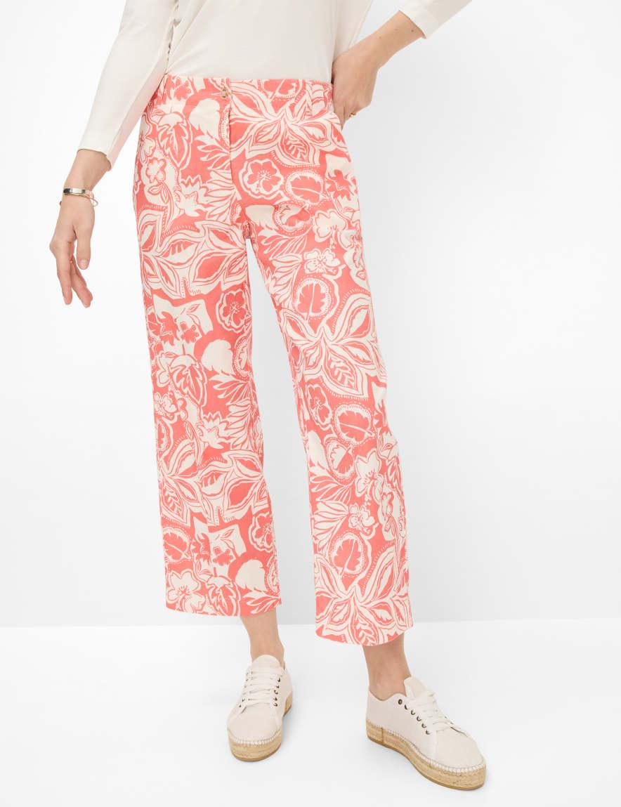 eurex by brax Women's fashion Pants Style MAINE S Light Red Wide Leg