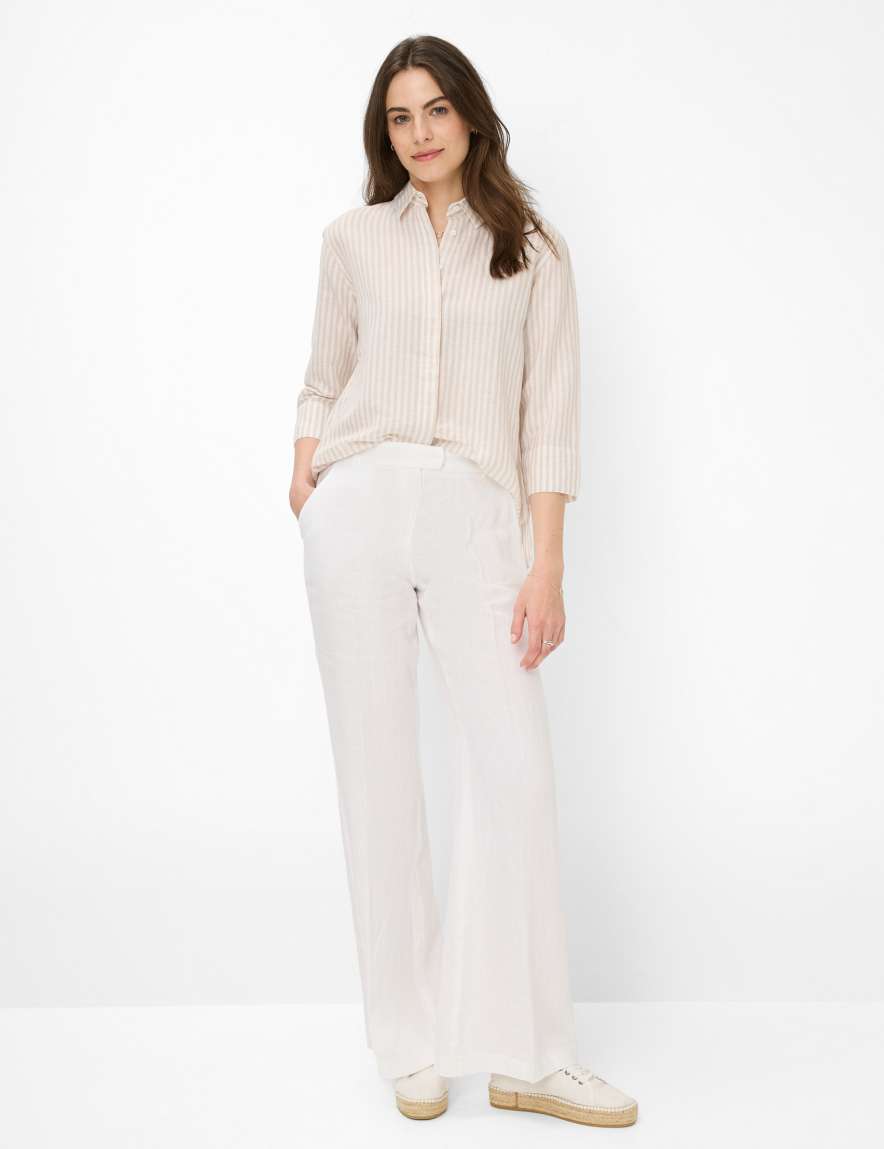 Eurex By Brax Women's Fashion Pants Style MAINE White Wide Leg