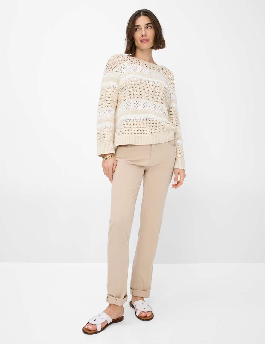 Eurex By Brax Women's Fashion Pants Style MARY Beige Regular Fit