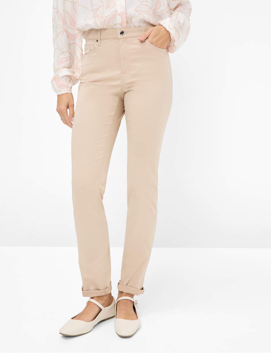 eurex by brax Women's fashion Pants Style MARY Beige Regular Fit