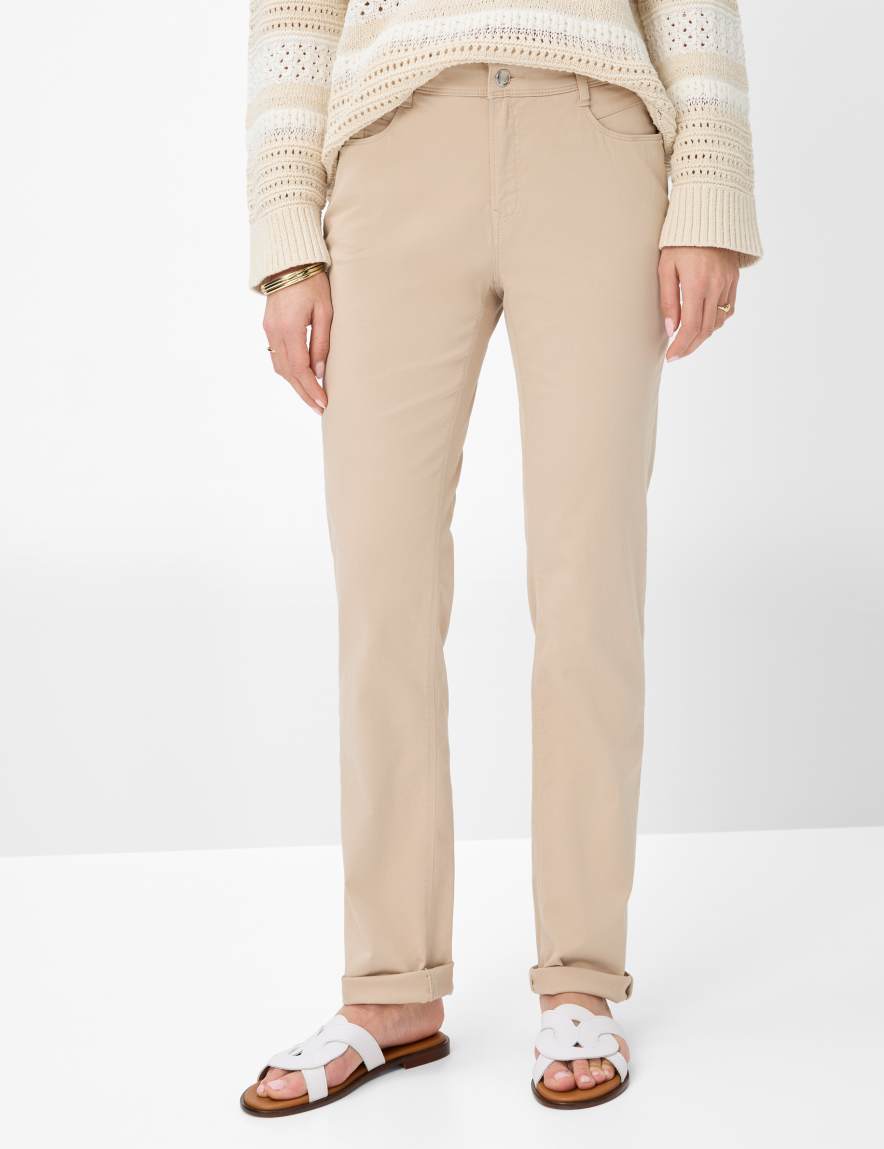 eurex by brax Women's fashion Pants Style MARY Beige Regular Fit