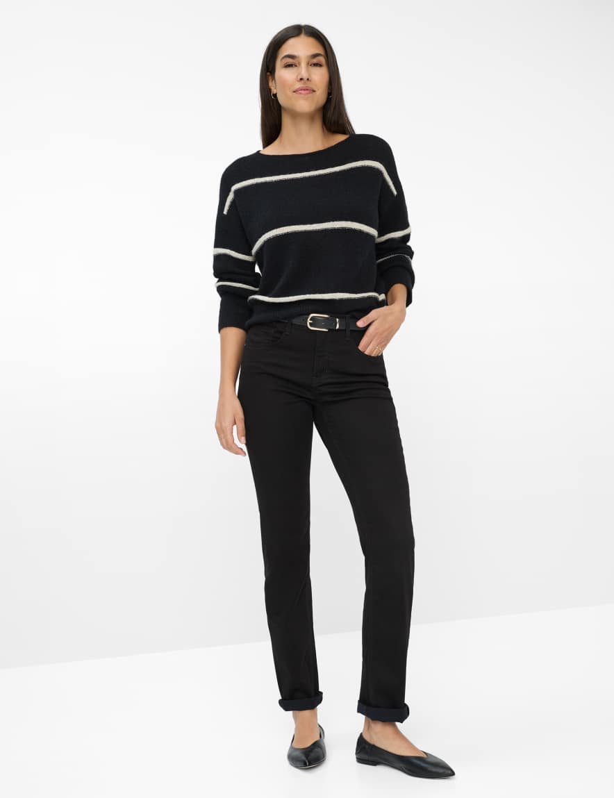 Eurex By Brax Women's Fashion Pants Style MARY Black Regular Fit