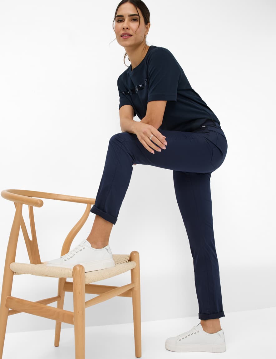 Eurex By Brax Women's Fashion Pants Style MARY Dark Blue Regular Fit