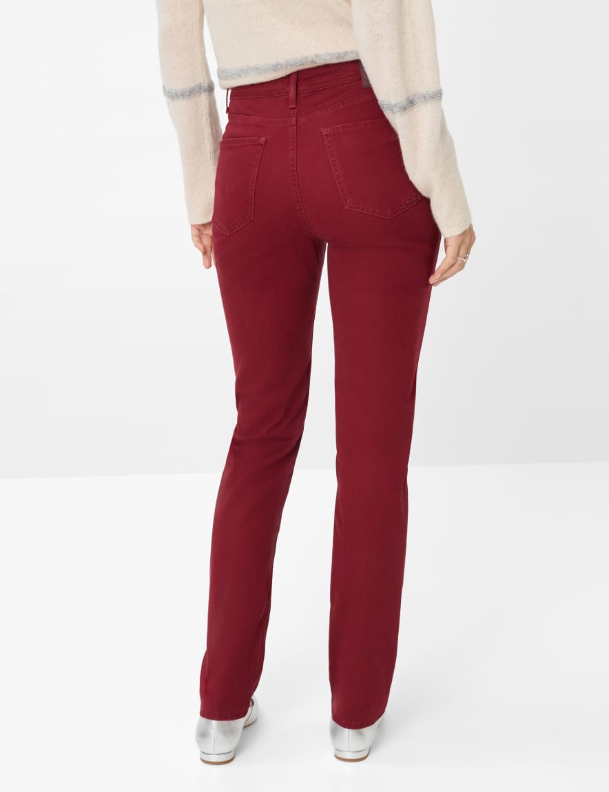 Eurex By Brax Women's Fashion Pants Style MARY Dark Red Regular Fit