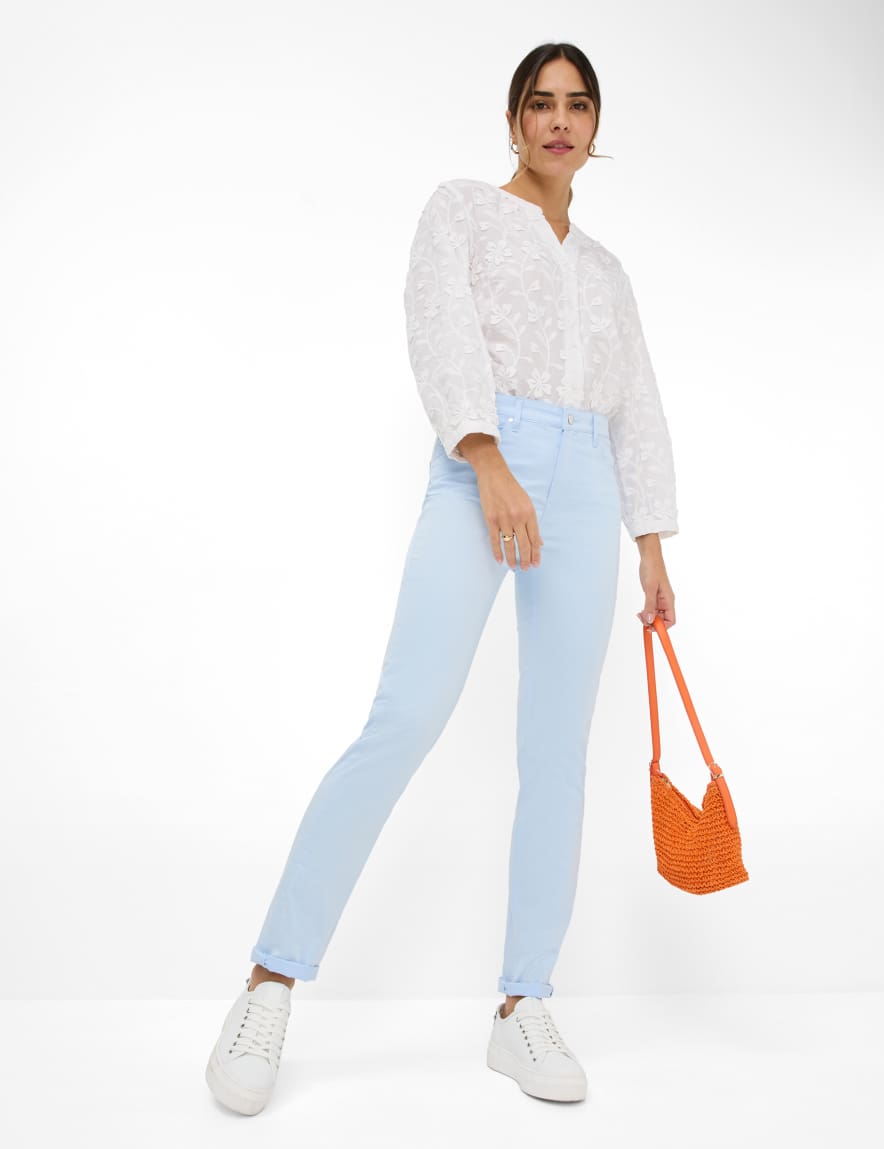 Eurex By Brax Women's Fashion Pants Style MARY Light Blue Regular Fit