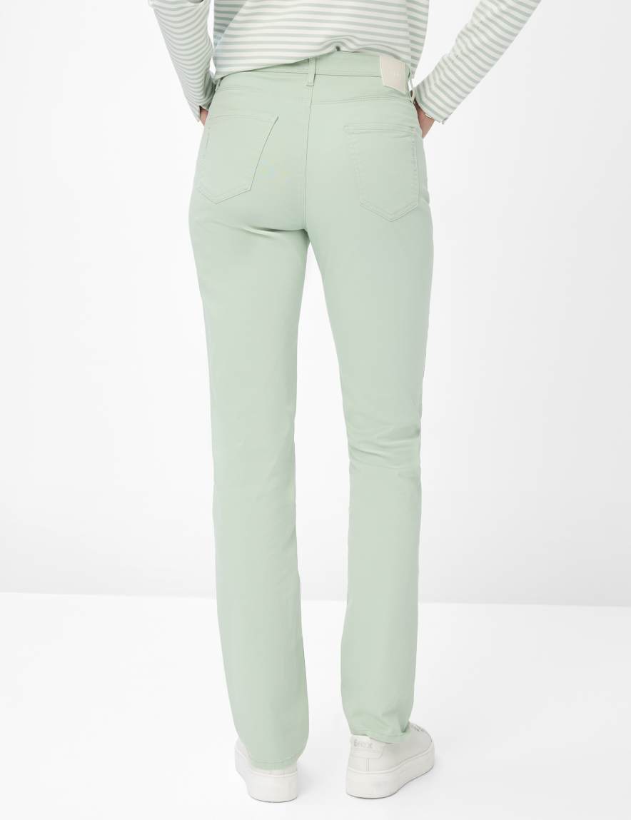 Eurex By Brax Women's Fashion Pants Style MARY Light Green Regular Fit