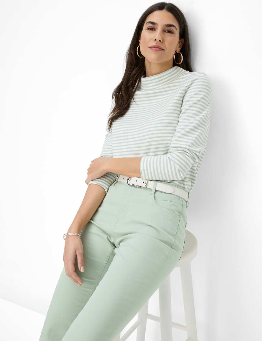 Eurex By Brax Women's Fashion Pants Style MARY Light Green Regular Fit