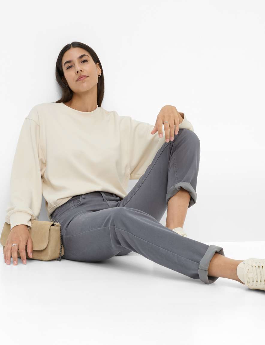 Eurex By Brax Women's Fashion Pants Style MARY Medium Gray Regular Fit