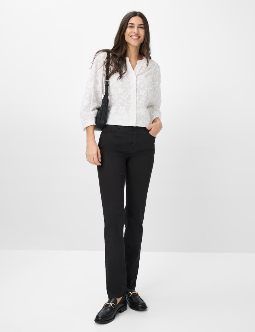 Eurex By Brax Women's Fashion Pants Style MARY Perma Black Regular Fit