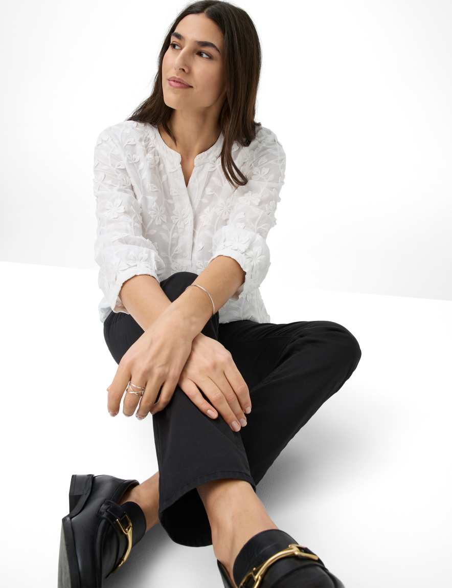 Eurex By Brax Women's Fashion Pants Style MARY Perma Black Regular Fit