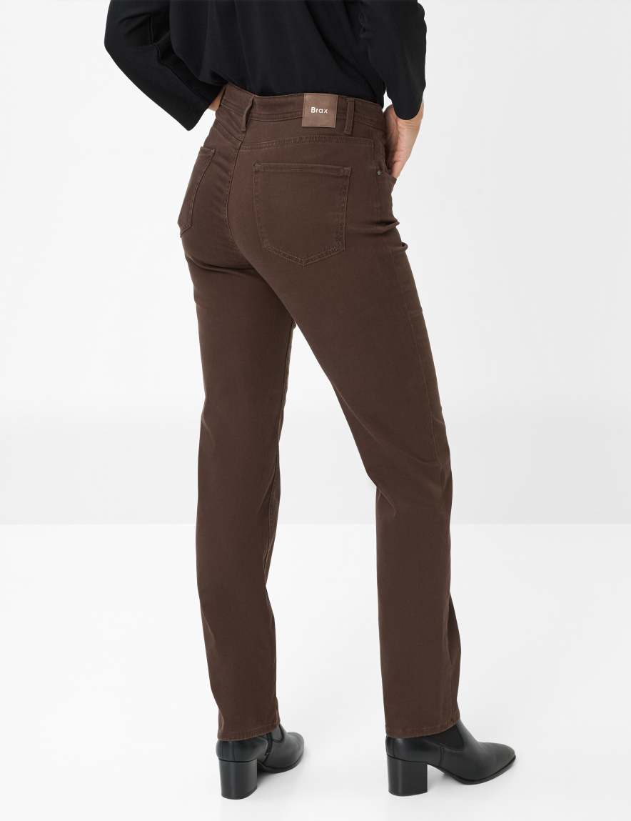 Eurex By Brax Women's Fashion Pants Style MARY Perma Brown Regular Fit
