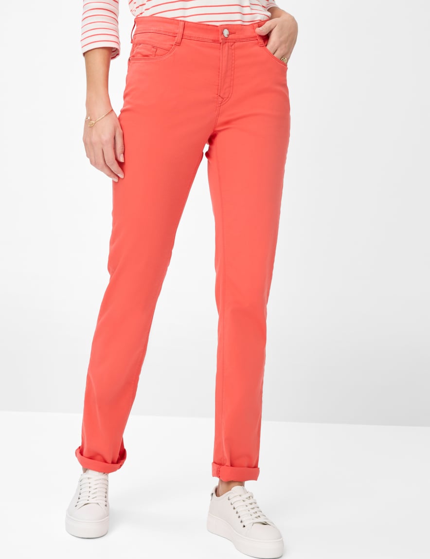 eurex by brax Women's fashion Pants Style MARY Red Regular Fit