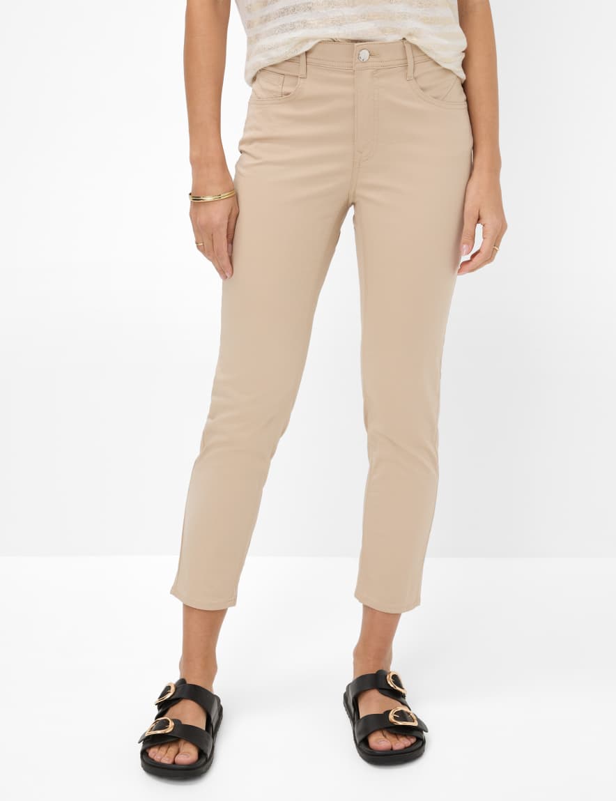 eurex by brax Women's fashion Pants Style MARY S Beige Regular Fit