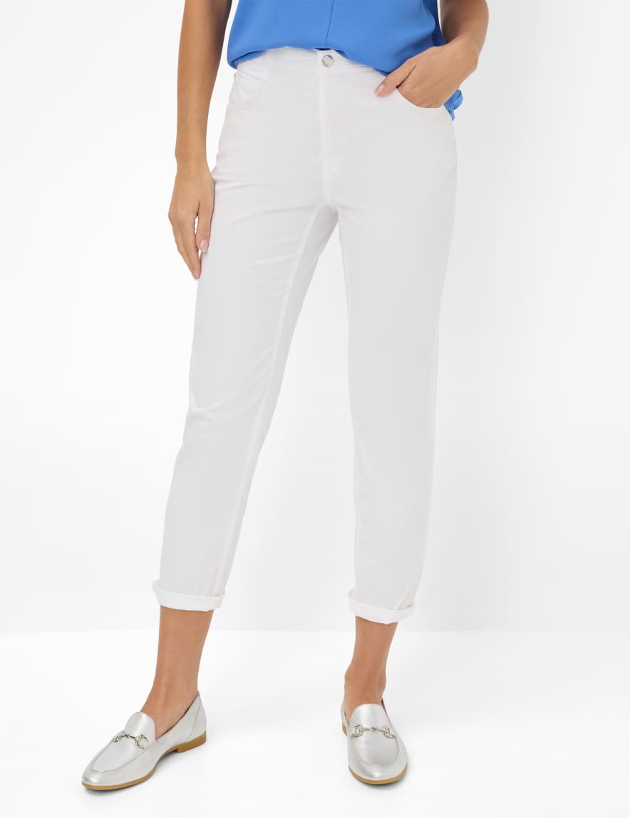 eurex by brax Women's fashion Pants Style MARY S White Regular Fit