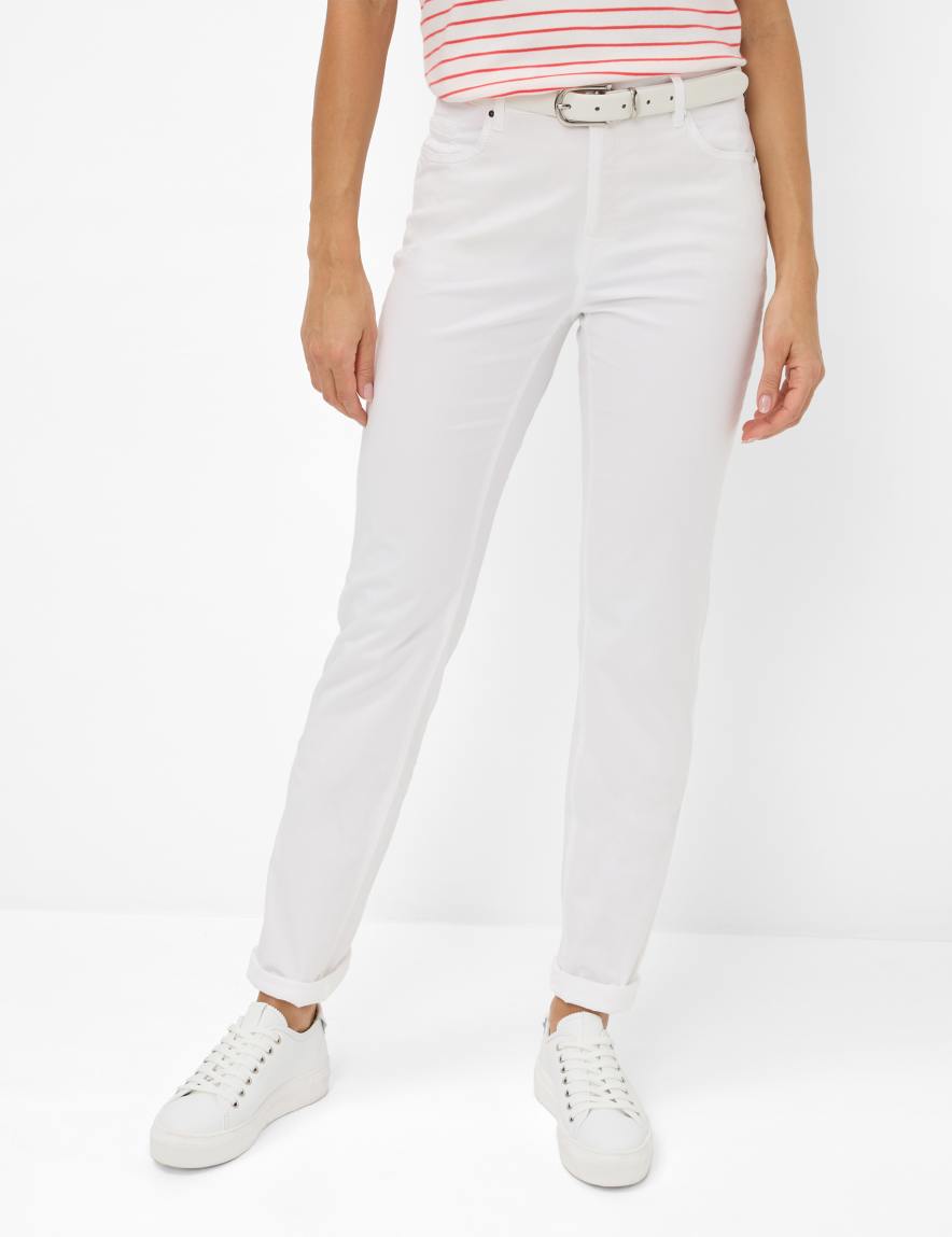 eurex by brax Women's fashion Pants Style MARY White Regular Fit