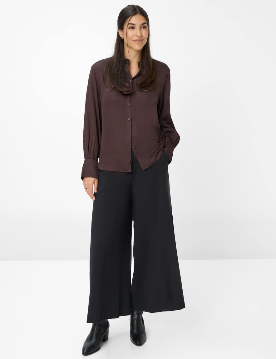 Eurex By Brax Women's Fashion Pants Style MELLI S Black Wide Leg