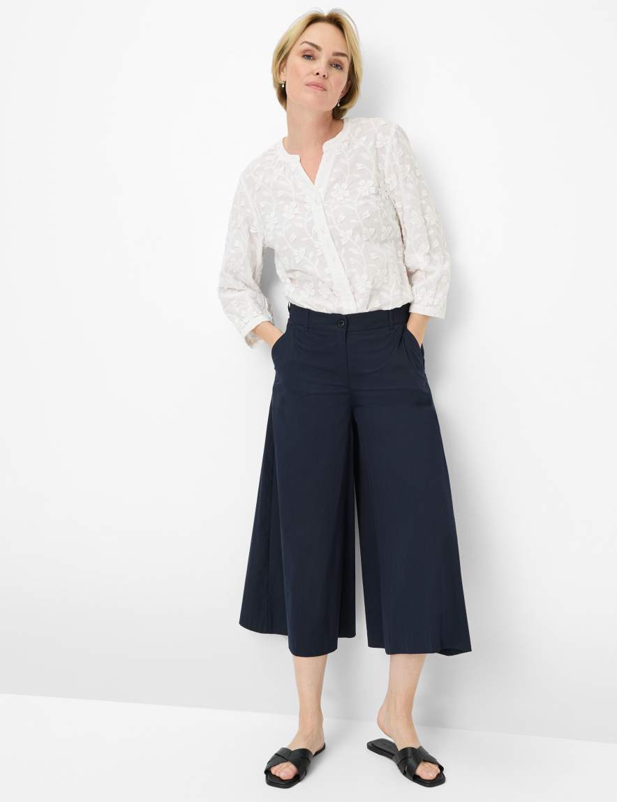 Eurex By Brax Women's Fashion Pants Style MELLI S Dark Blue Wide Leg